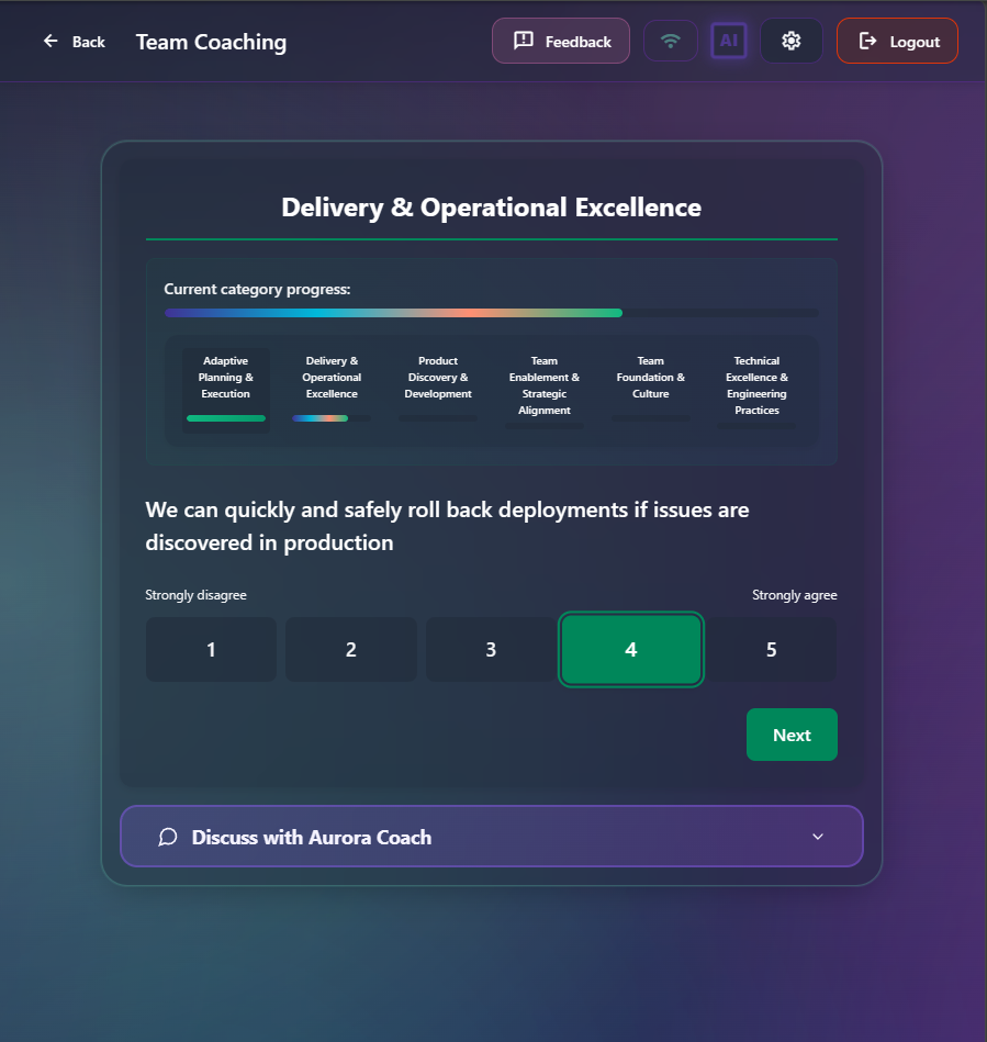 Coaching Sessions screenshot